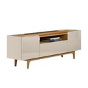 Ver imagem 1 de Rack para Sala de Estar Tv 75 Pol 3 Portas 180cm Milano L05 Tauari Off White
