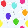 Papel de Parede Balões Coloridos - 0,58 x 3,00 metros - 1