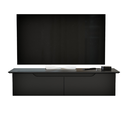 Ver imagem 3 de Rack Suspenso Flow Sala Estante de Parede Mdf/mdp para Tv e Decoração Quarto - Jm3 Móveis:preto