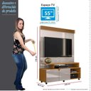 Ver imagem 4 de Home Sala Para TV Até 55 Pol Berlim 1.36 Lukaliam Off White/Tauari
