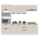 Ver imagem 2 de Armário de Cozinha Modulada Completa 5 Peças 270cm com Tampo 250073 Meena Politorno Móveis
