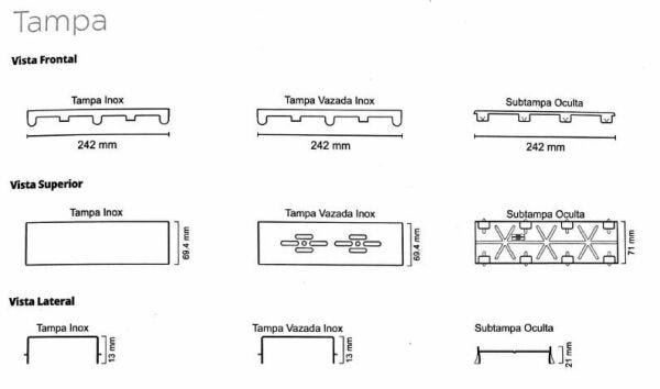 Ralo Linear Tiny Tampa Oculta 25 cm - 3