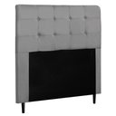 Ver imagem 1 de Cabeceira Cama Box Casal Queen Luna 160cm Suede Cinza