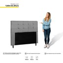 Ver imagem 3 de Cabeceira Cama Box Casal Queen Luna 160cm Suede Cinza