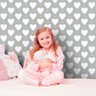 Papel de Parede Heart Point Clean - 0,58 x 2,50 metros - 2