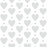 Papel de Parede Heart Point Gray - 0,58 x 2,50 metros - 1