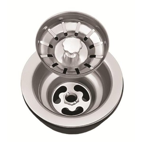 Válvula De Escoamento De Pia De Cozinha 3 1/2 Inox