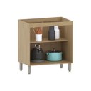 Ver imagem 3 de Balcão de Cozinha sem Tampo 80cm 2 Portas Classic Luciane Mó Freijó-freijó Brasil