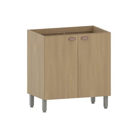Balcão de Cozinha sem Tampo 80cm 2 Portas Classic Luciane Mó Freijó-freijó Brasil