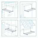 Ver imagem 4 de Varal para box de encaixe Aluminio branco