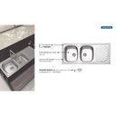 Ver imagem 1 de Cuba Sobrep Aco Inox 304 Ba 116x50 2c Sf