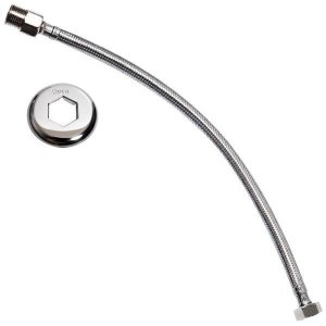 Ligação Flexível de 1/2" x 40cm Aço Trançado Inox