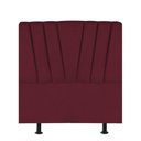 Ver imagem 1 de Cabeceira Estofada Bélgica 90cm Solteiro para Cama Box Quarto Suede Bordô - Gat Magazine