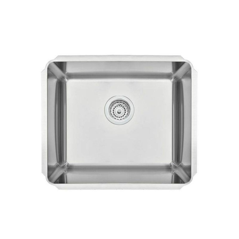 Cuba Simples para Cozinha Quadrada Dritta Pro Inox com Válvula Scotch Brite - Tramontina 94092/102