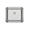 Cuba Simples para Cozinha Quadrada Dritta Pro Inox com Válvula Scotch Brite - Tramontina 94092/102 - 1