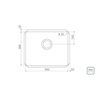 Cuba Simples para Cozinha Quadrada Dritta Pro Inox com Válvula Scotch Brite - Tramontina 94092/102 - 3