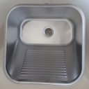 Ver imagem 1 de Tanque monobloco 25L aço INOX 304 Acetinado 40X40 X22CM