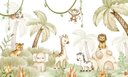 Ver imagem 2 de Papel de Parede Safari Aquarela Baby ( Auto Adesivo Fosco )