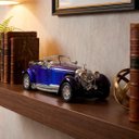 Ver imagem 1 de Carrinho Miniatura Antigo Clássico Fricção Colecionável Azul