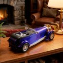 Ver imagem 3 de Carrinho Miniatura Antigo Clássico Fricção Colecionável Azul