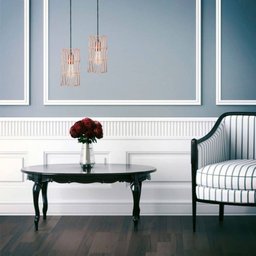 Pendente Cobre Aramado Metal Retangular Ø11 - 2