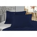 Ver imagem 4 de Porta Travesseiro Matelado Nobre 1 Peça Malha 100% Algodão - Azul-marinho