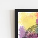 Ver imagem 2 de Quadro Tartaruga Aquarela Animal Natureza Moldura 20x30cm