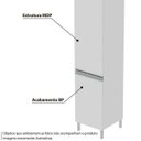 Ver imagem 4 de Armário para Lavanderia 2 Portas 2 Prateleiras Bs 34 - Branco