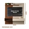 Painel Ripado para Tv até 65 Polegadas Off White - 4