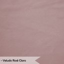 Ver imagem 6 de Kit 3 Cadeiras de Jantar Pétala Estofada Pés Palito Veludo Rosê Claro - Montanaris Decor