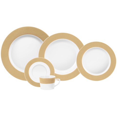 Aparelho de Jantar 30 Peças Cappuccino Schmidt