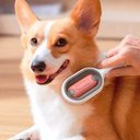 Ver imagem 4 de Escova Pet Rosa Tira Pelos 2 em 1 Cães e Gatos