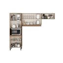 Ver imagem 3 de Kit Cozinha Modulada 3 Peças Alpha (2aéreos+1paneleiro) C3p34 Branco - Carraro