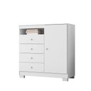 Ver imagem 2 de Cômoda Sapateira Bebê Infantl Baby Confort Cor Flex 4 Gavetas e 1 Porta Branco Tx