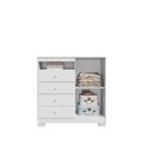 Ver imagem 5 de Cômoda Sapateira Bebê Infantl Baby Confort Cor Flex 4 Gavetas e 1 Porta Branco Tx