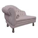 Ver imagem 3 de Recamier Divã Sofá 120cm Recepção Sala Larissa Suede:rose/liso