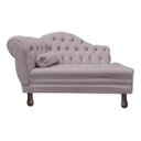 Ver imagem 2 de Recamier Divã Sofá 120cm Recepção Sala Larissa Suede:rose/liso