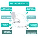 Ver imagem 4 de Tampa Vaso Sanitário Madeira Laqueada Victoria Branco para Bacia Ideal Standard
