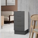 Ver imagem 1 de Balcão 4 Gavetas 40cm sem Tampo com Rodapé Ipanema CabeCasa MadeiraOriginals