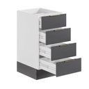 Ver imagem 5 de Balcão 4 Gavetas 40cm sem Tampo com Rodapé Ipanema CabeCasa MadeiraOriginals