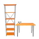 Ver imagem 3 de Home Office Hairpin Torre Slim Industrial Carvalho e Preto