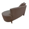 Namoradeira Sofá Feijão Luna Orgânica Linho Marrom - 4