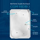 Ver imagem 4 de Banheira Dupla Munique com Hidro em Acrílico