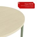 Ver imagem 5 de Mesa de Jantar Tampo Redondo Sync Menta/Oasis Kappesberg