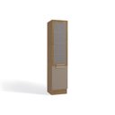 Ver imagem 1 de Paneleiro de Cozinha Modulado Botanic M626 c/ 2 Portas c/ 1 Tela Nogueira/Fendi - Kappesberg