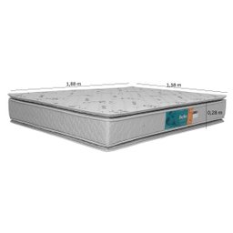 Colchão Casal Becflex Vision Pillow Top D80kg/M³ 28cm Altura. Semi-Ortopédico. 138x188x28 - 2
