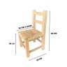 Cadeira de Palha Artesanal Infantil Acabamento Natural - 10