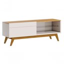 Ver imagem 2 de Rack com Painel Classic 1g 1.4 Nature com Off White - Imcal Móveis
