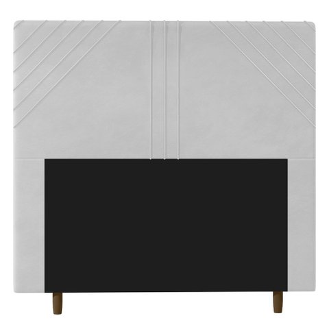 Cabeceira Cama Box Solteiro Lisboa 90cm Corano Branco - Abmaza