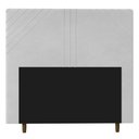Ver imagem 1 de Cabeceira Cama Box Solteiro Lisboa 90cm Corano Branco - Abmaza